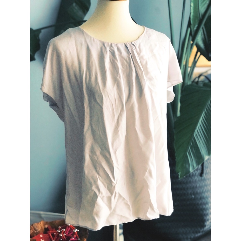 Boden light gray blouse